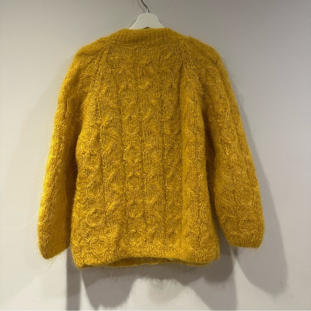 Country Shop Women's Vintage Mohair button Front Sweater - Picture 5 of 6
